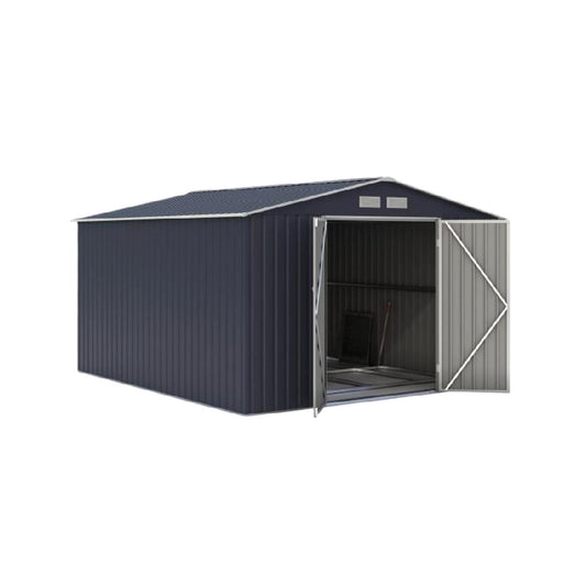 Garden Storage Shed for Outdoor Equipment in Metal - 300 x 240 x 220